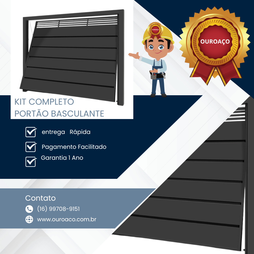 Kit caixaria port o basculante 150 x 150 x 0 90 chapa 20 x 2500 mm