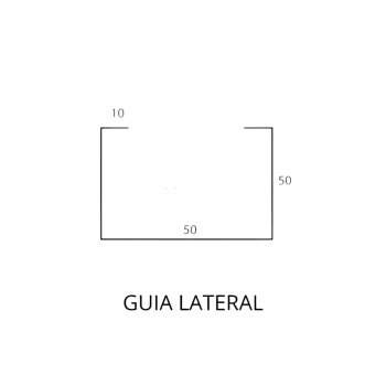 GUIA LATERAL PORTÃO BASCULANTE 50 X 50 CHAPA 16 ( 1,50MM ) X 2500mm