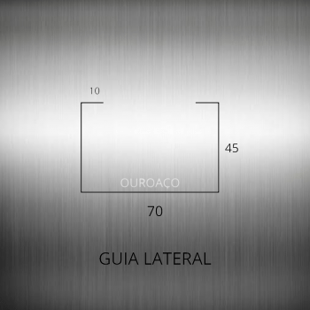 GUIA LATERAL PORTÃO BASCULANTE 70 X 45 