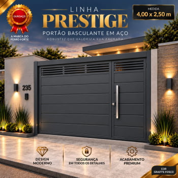 PORTÃO BASCULANTE SÃO CARLOS 400 X 250