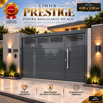 PORTÃO BASCULANTE SÃO CARLOS 400 X 250