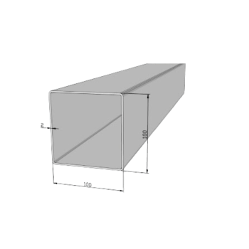 METALON 100 X 100 CHAPA 14 ( 2,00MM ) X 6000MM