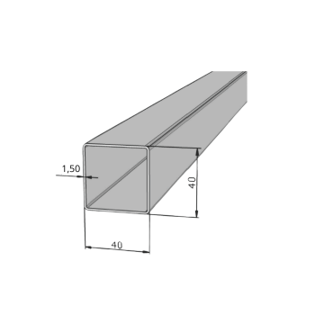 METALON 40 X 40 CHAPA 16 ( 1,50MM ) X 6000mm