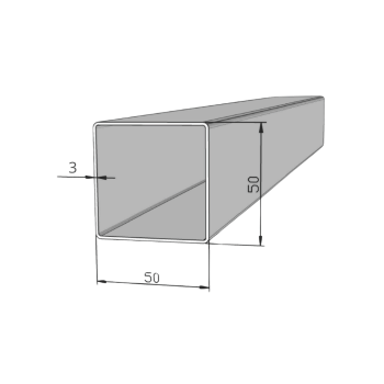 METALON 50 X 50 CHAPA 11 ( 3,00MM ) X 6000mm