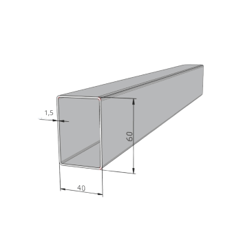 METALON 60 X 40 CHAPA 16 ( 1,50MM ) X 6000MM