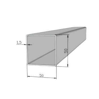 METALON 50 X 50 CHAPA 16 ( 1,50MM ) X 6000mm